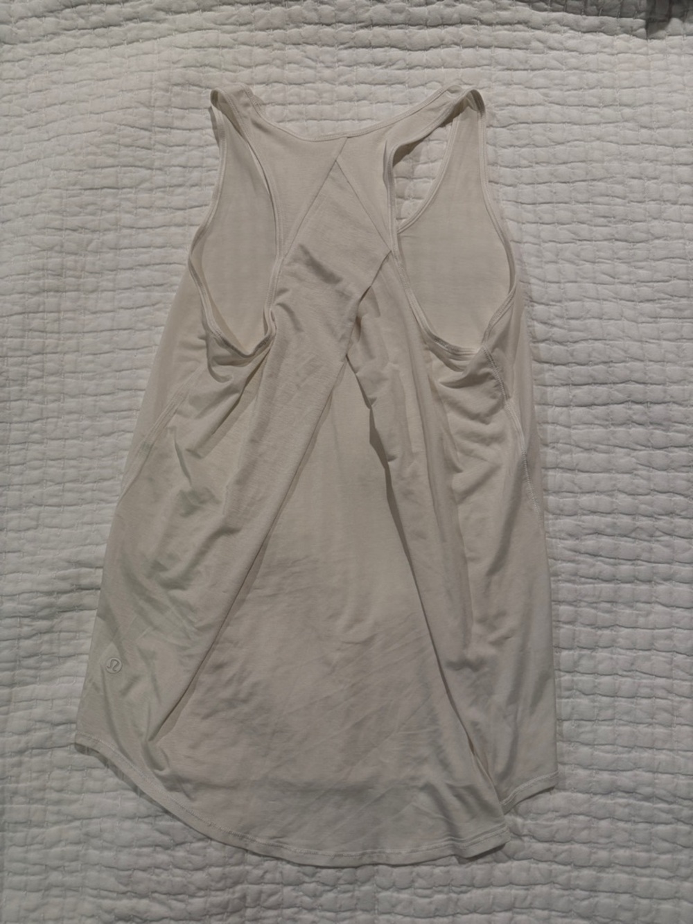 lululemon athletica White Cross-Back Tank Top